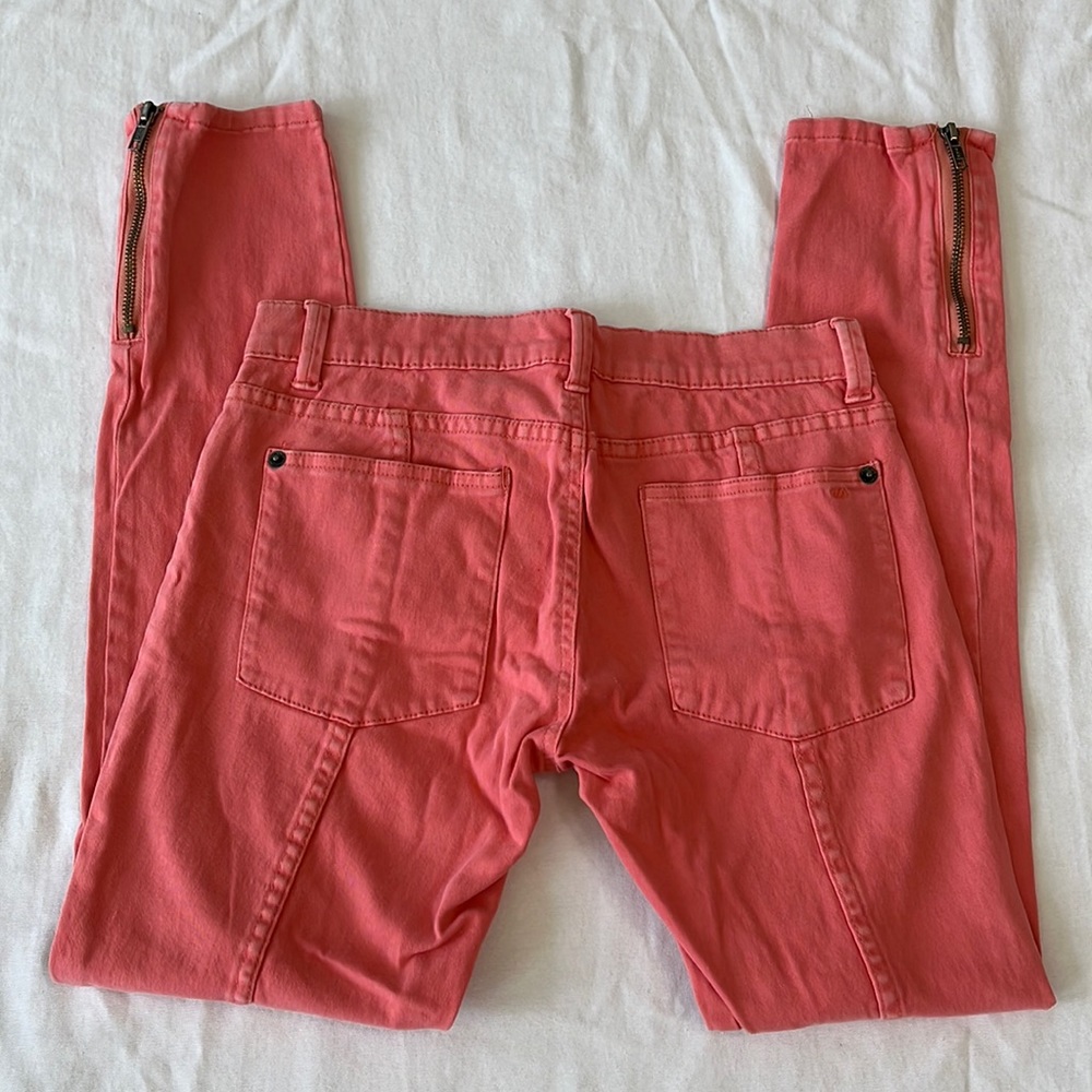 RVCA VA Balance of Opposites Coral Skinny Jeans
